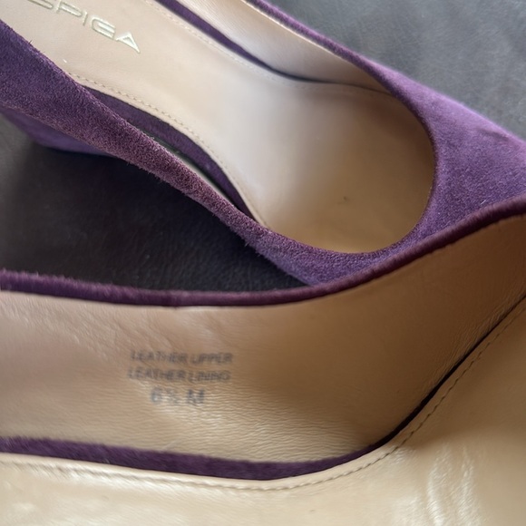 Via Spiga wedge suede shoes size 6.5 EUC - Picture 9 of 9